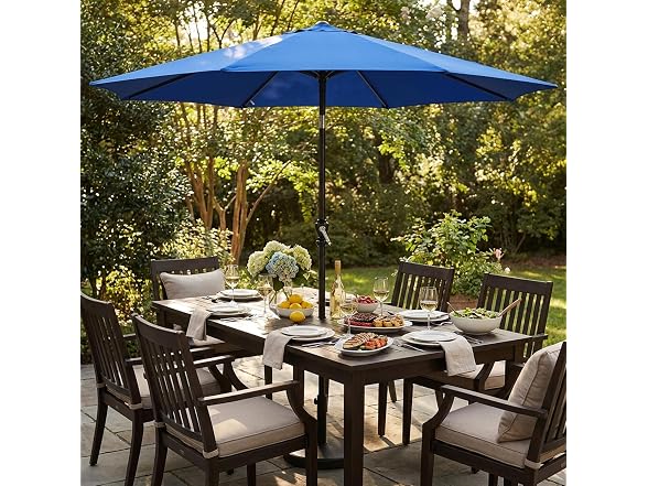 Zoolati 9Ft Patio Umbrella with Tilt and Crank - Gallery 9