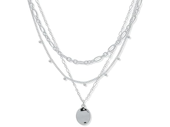 Nine West Women 17" Multi Row Wavy Necklace