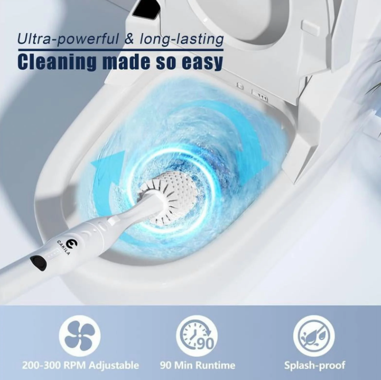 CAKILA 10-in-1 Electric Toilet Scrubber - Gallery 8