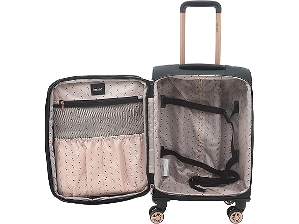 kensie Hudson Softside 3-Piece Spinner Luggage Set