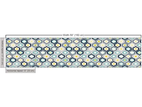 Ambesonne Modern Fabric by The Yard, Geometric Morrocan