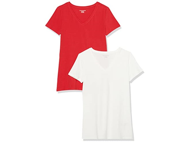 Women's Regular-Fit V-Neck T-Shirt 2 Pk - Gallery 29