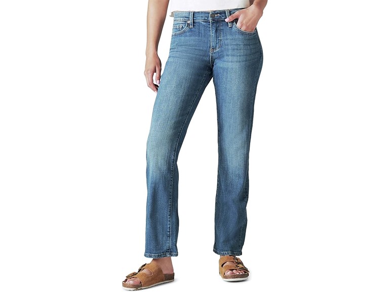 Lucky Brand Women's Mid Rise Easy Rider Bootcut Jean, Tanzanite, 28x30
