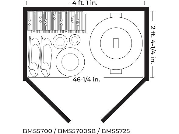  Suncast 54 Cubic Ft. Vertical Resin Out
