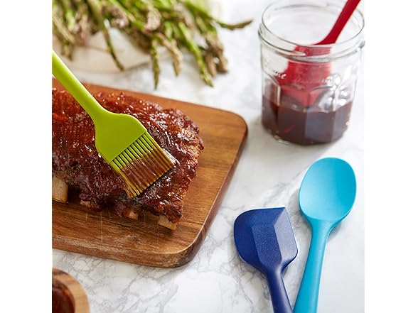 RSVP International Ela Collection Silicone Spatula Set