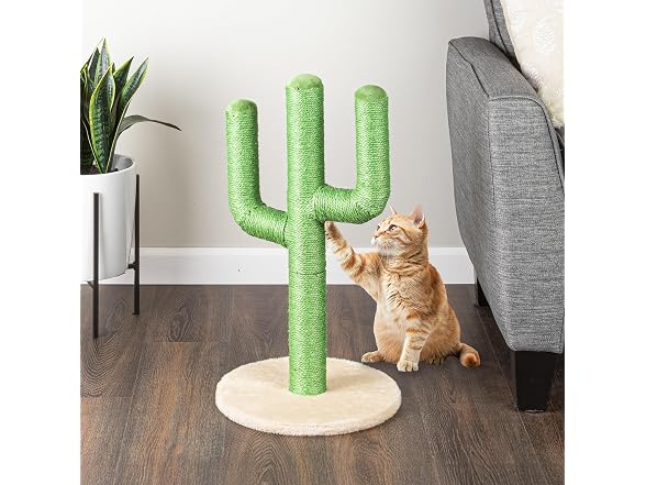 24” Tall Cat Scratching Post - Vertical Cactus