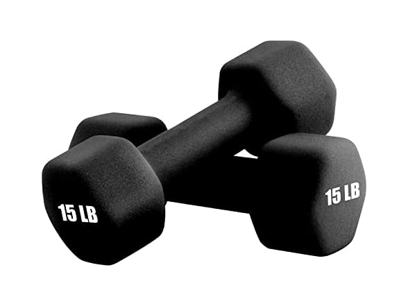 Portzon Weights Dumbbells 15LB, Pair