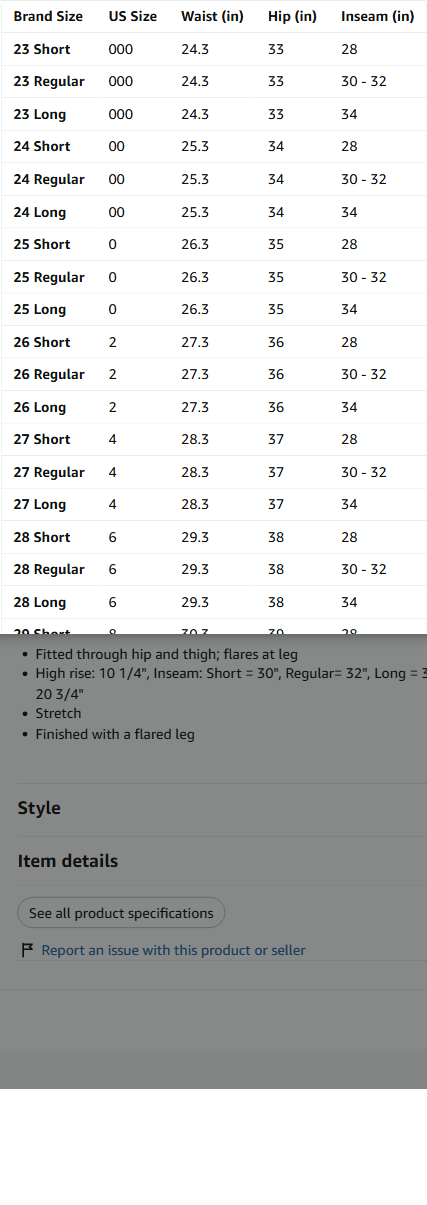 Levi's Women 726 High Rise Flare Jeans - Gallery 9