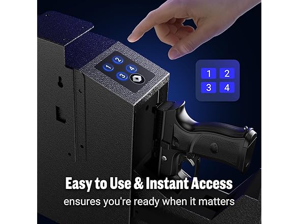 ADIMO Digital Drop Down Gun Safe w/ 3-6 Digit Code
