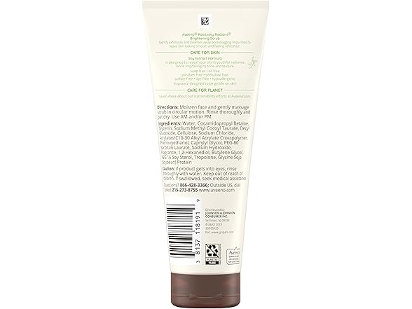 Aveeno Positively Radiant Brightening Face Scrub