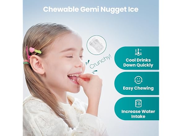 Gevi KNOVA Nugget Ice Maker, 40lbs/24H