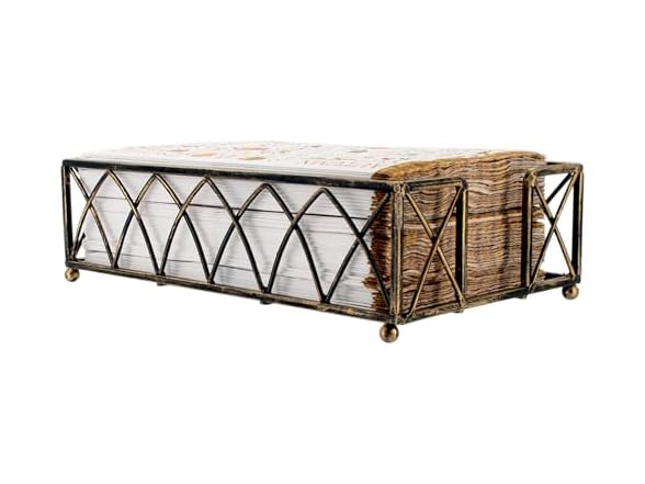 Arch Design Guest Towel Napkin Holder Caddy