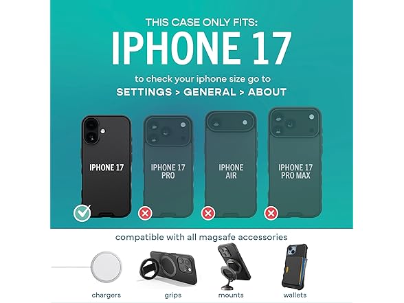 Smartish iPhone 17 Gripmunk MagSafe Case