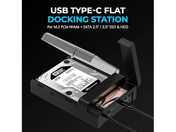 USB-C Lay Flat Docking Station