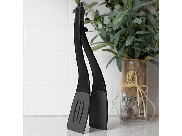 Fox Run 3-In-1 Black Nylon Spatula