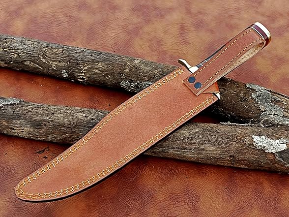 Classic 15-Inch Damascus Bowie Knife