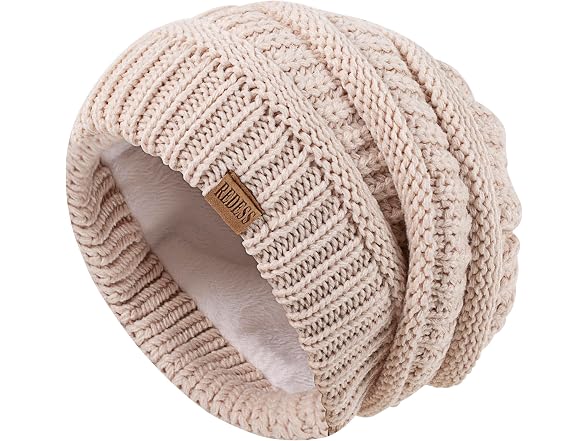 Redess (OS) Slouchy Beanie Hat Cap A3 Beige
