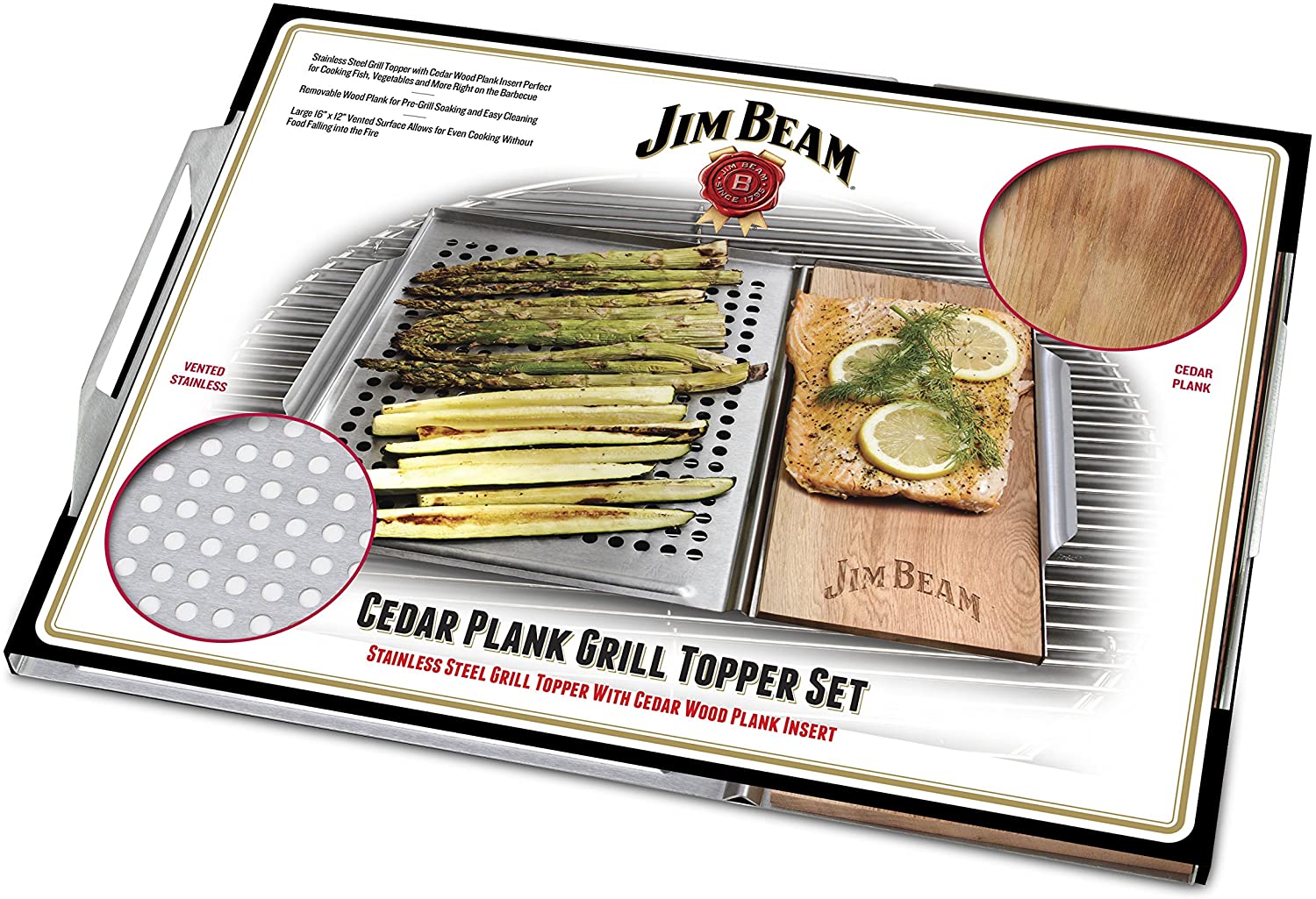 Jim Beam Cedar Plank Grill Topper Set - Gallery 8