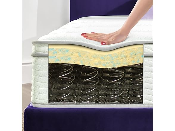 ZINUS 12 Inch Foam and Spring Mattress, Full
