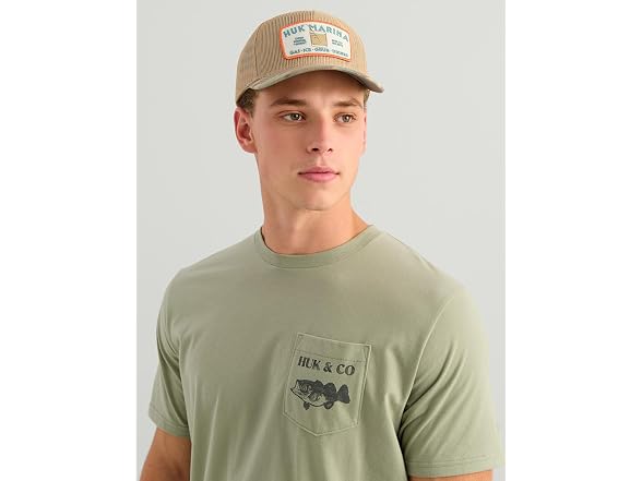 HUK Men's Short Sleeve Tee Seagrass (XX-Large)