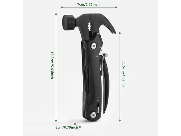 TopHomer GAR-71 14-in-1 Multitool Hammer Survival