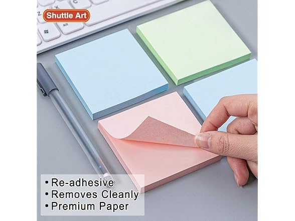 Shuttle Art Sticky Notes 60-Pad 6000ct