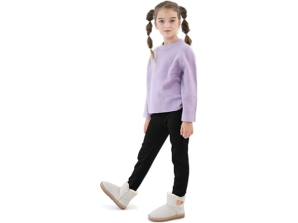 4 Pack Girls Fleece Lined Leggings