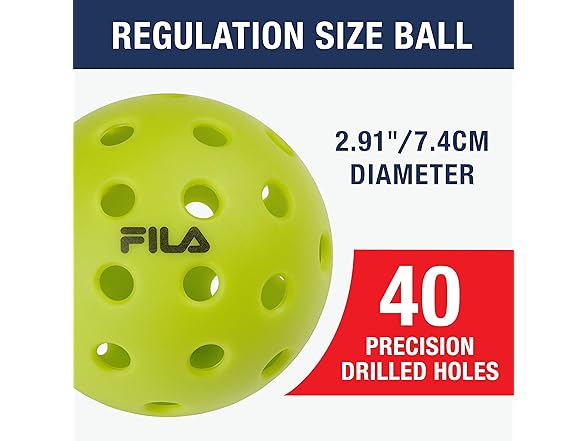 FILA Outdoor Pickleball Balls