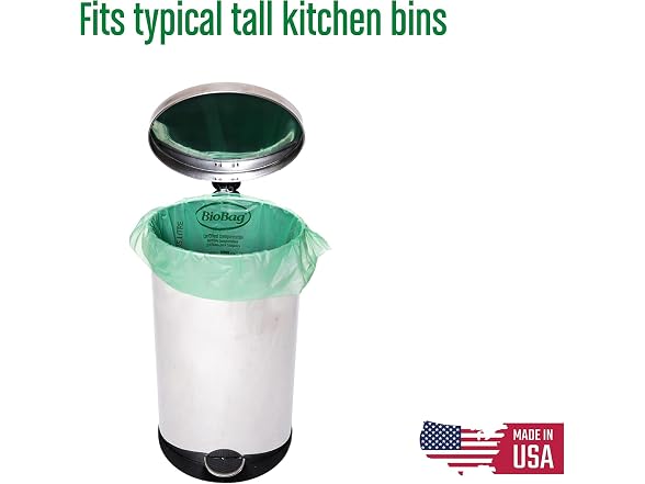 13 Gallon Tall Kitchen Compostable Trash Bags by