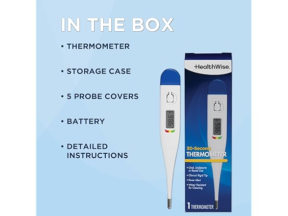 Healthwise Digital Thermometer Kit