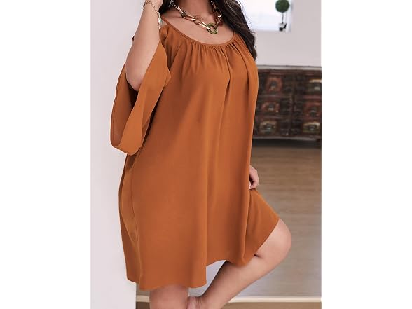 Soly HUX Women (4XL) Summer Cold Shoulder Dress