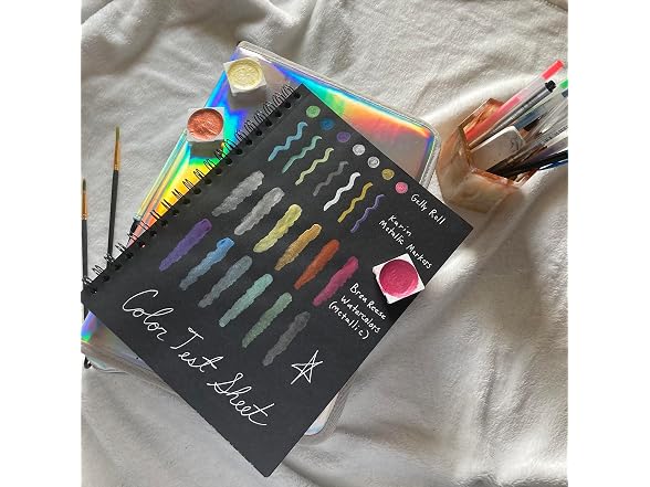 SPRING Unruled Blackout Blank Spiral Notebook
