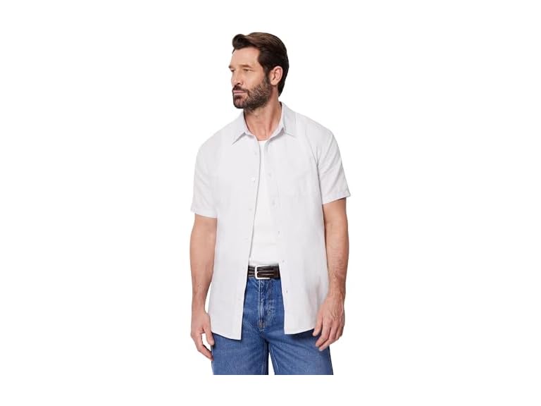 Amazon Essentials Men Short Sleeve Linen Shirt