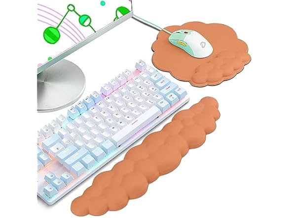 Cloud Wrist Rest for Keyboard & Mouse