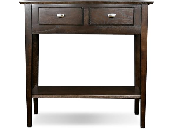 Leigh Ross Teegan Solid Wood Hall Entryway Console Table
