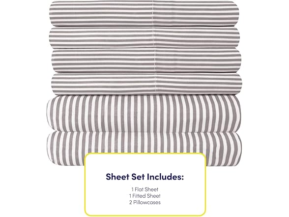 Sweet Home Collection Twin Size Bed Sheets - 4 Piece