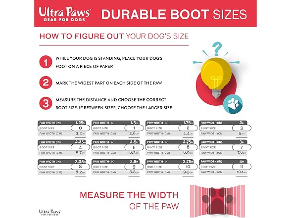 Durable Dog Boots, Red Paw Protector Booties