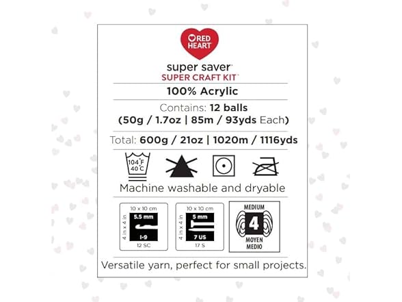 Red Heart Super Saver Super Yarn Craft Kit for Crochet