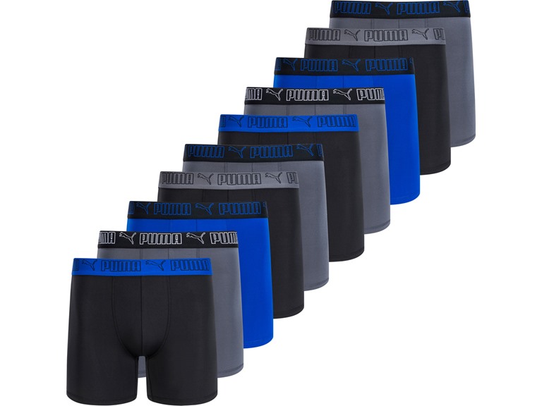 PUMA Men's 10 Pack Performance Boxer Briefs