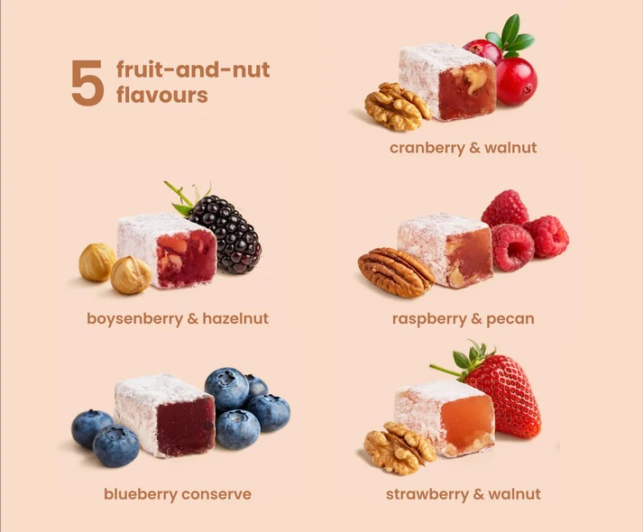 (5 Pack) Liberty Orchard Soft Fruit & Nut Candies Gift Set - Gallery 36