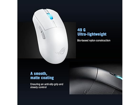 ASUS ROG Harpe Ace Mini Wireless Mouse, 49g, White