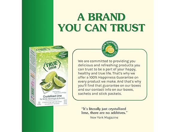 True Lime 100ct (Pack of 1) - Water Enhancer