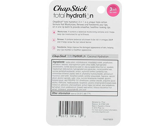 ChapStick Total Hydration Coconut Lip Care