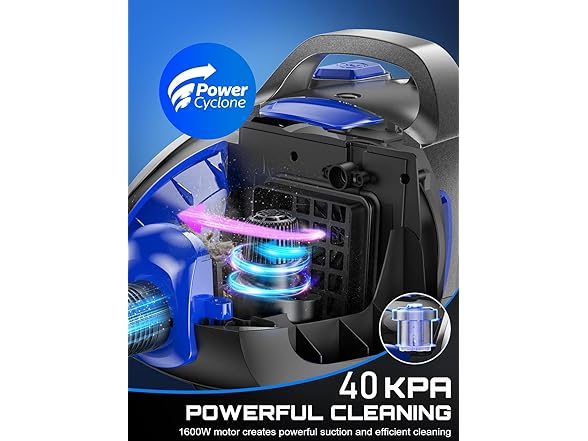 PKUYIE Canister Vacuum Cleaner