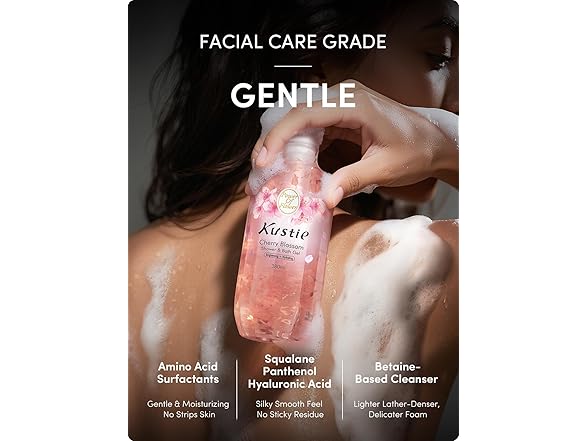 Kustie Sakura Floral Body Wash 12.8 fl oz