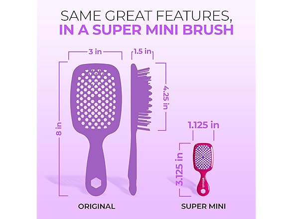 FHI Heat UNbrush Keychain Super Mini Hair Brush