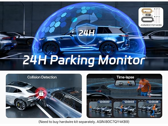 Pelsee P12 Pro 4K Mirror Dash Cam