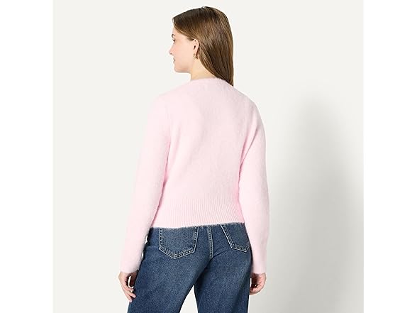 Women's Faux Mohair Button-Down Cardigan