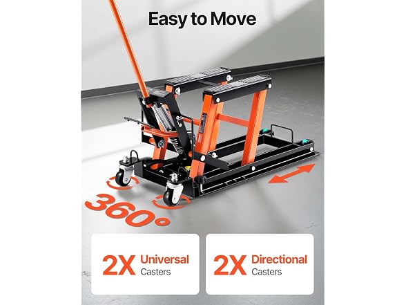 Steel Hydraulic Motorcycle Jack Stand, 1500 LBS