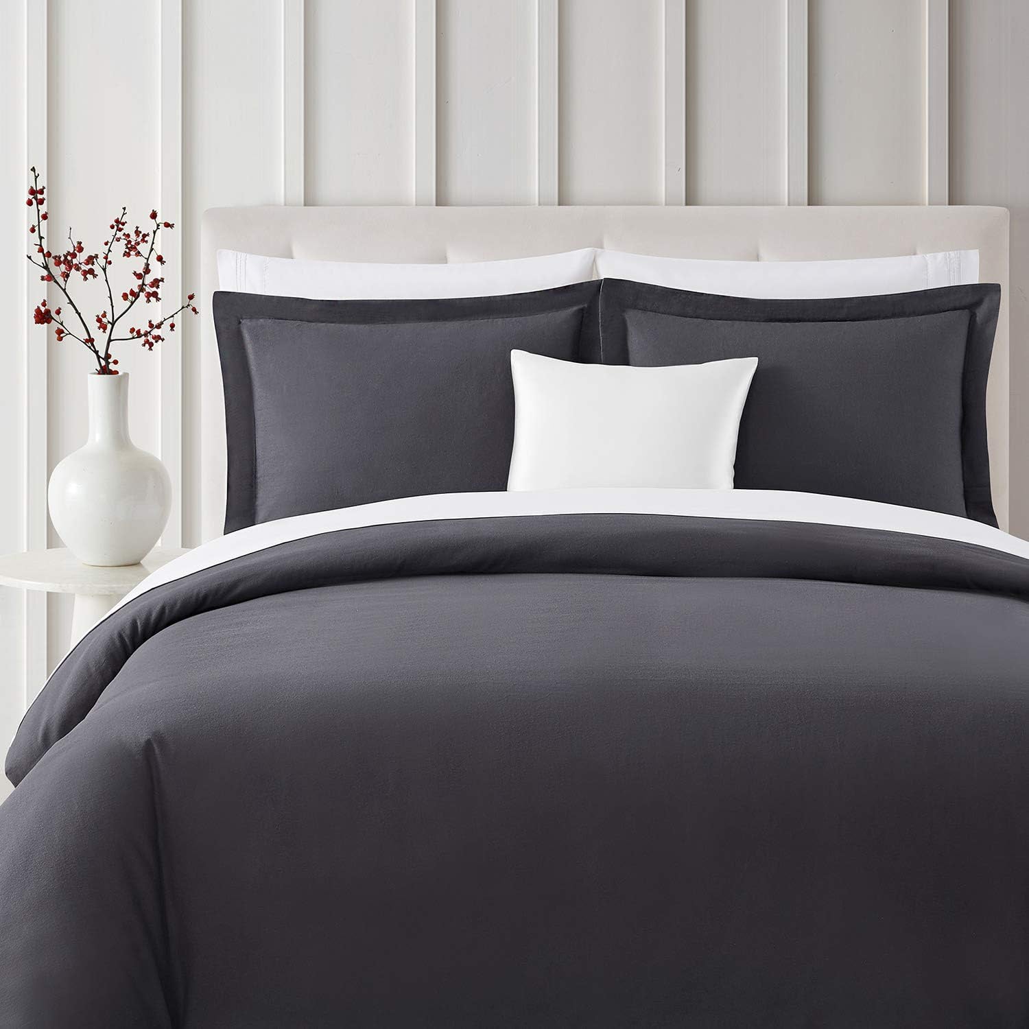 Cotton Flannel 3-Piece Duvet Cover Set - Gallery 12